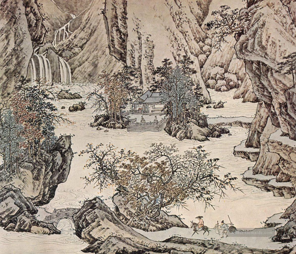 Landschaft alte China Tinte Ölgemälde